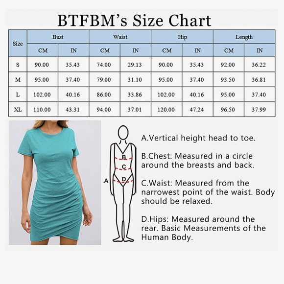 Casual fitted dress with rouched waist - Picture 3 of 3